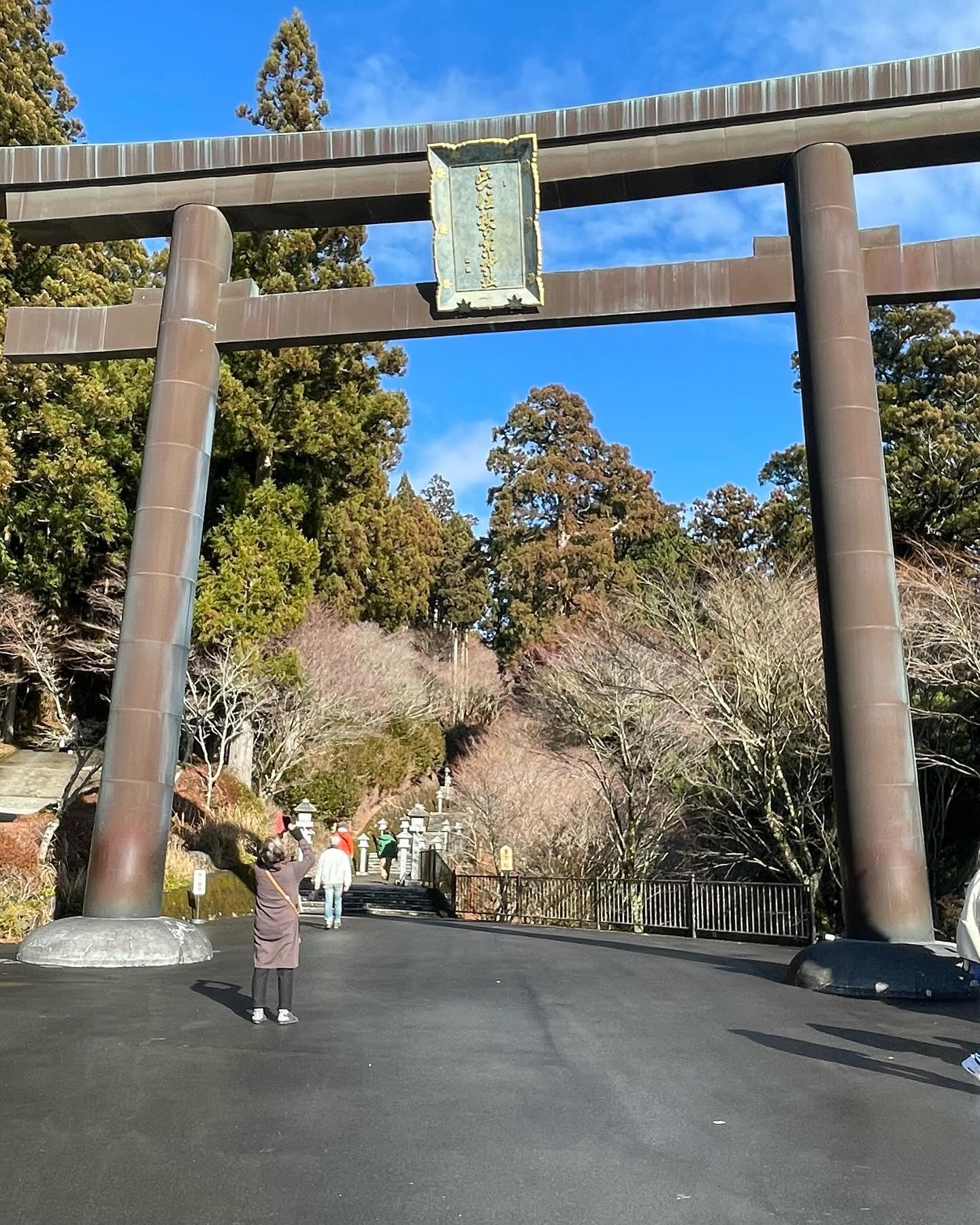 令和六年一月二日の秋葉山本宮秋葉神社上社にて