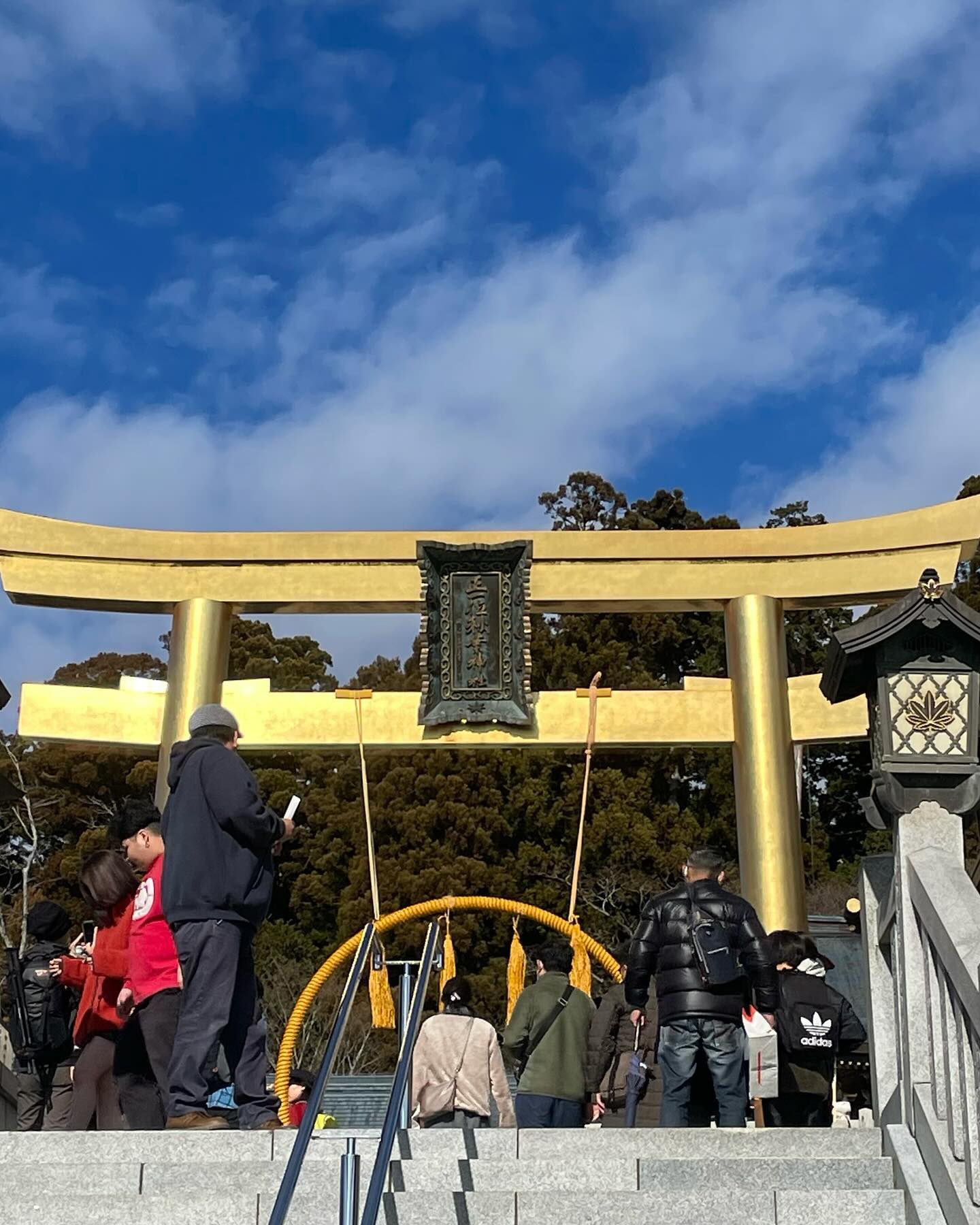 令和六年一月二日の秋葉山本宮秋葉神社上社にて