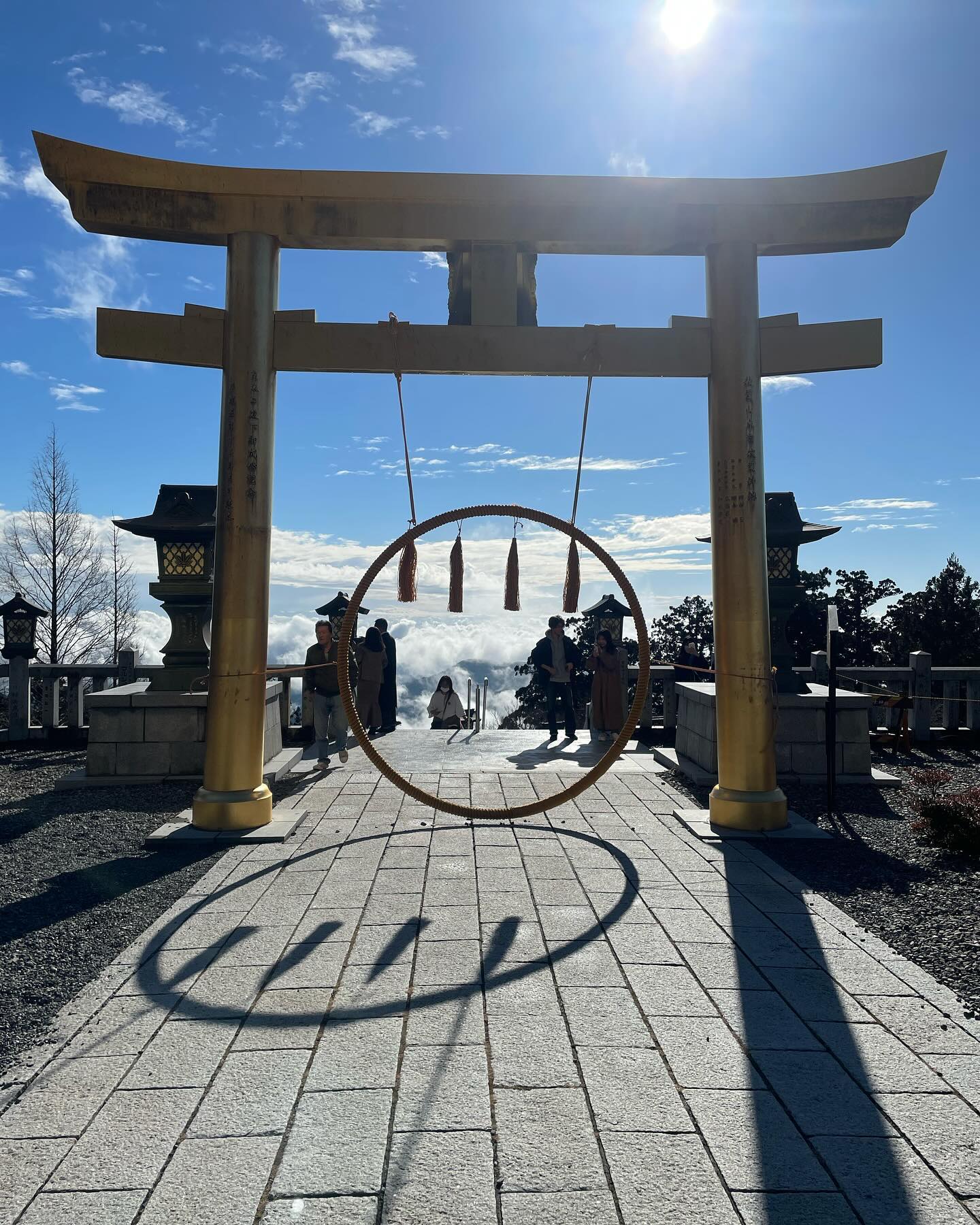 令和六年一月二日の秋葉山本宮秋葉神社上社にて