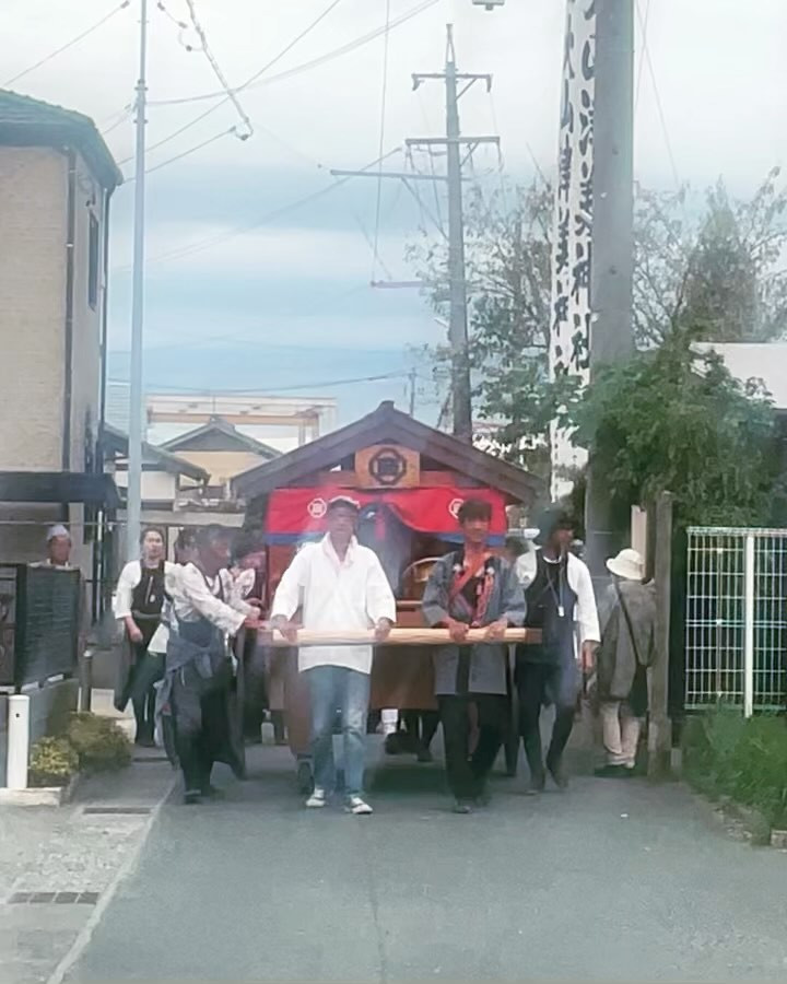 #秋祭り#岩西町#大山津美神社#みこし#伊勢梅